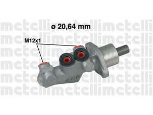 METELLI 05-0584 pagrindinis cilindras, stabdžiai 
 Stabdžių sistema -> Pagrindinis stabdžių cilindras
77 01 206 898