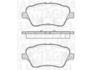 MAGNETI MARELLI 363916060712 stabdžių trinkelių rinkinys, diskinis stabdys