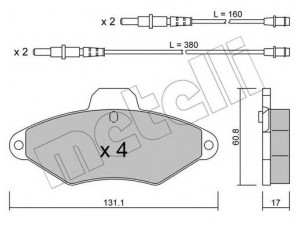 METELLI 22-0144-0 stabdžių trinkelių rinkinys, diskinis stabdys 
 Techninės priežiūros dalys -> Papildomas remontas
4251.56, 4252.91, 95667786