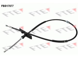 FTE FBS17077 trosas, stovėjimo stabdys 
 Stabdžių sistema -> Valdymo svirtys/trosai
4705707, 9210312, 4705707, 9210312