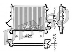 DENSO DRM23081 radiatorius, variklio aušinimas 
 Aušinimo sistema -> Radiatorius/alyvos aušintuvas -> Radiatorius/dalys
7701042436