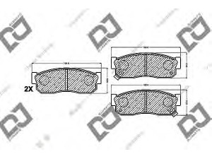 DJ PARTS BP1454 stabdžių trinkelių rinkinys, diskinis stabdys 
 Techninės priežiūros dalys -> Papildomas remontas
41060-01A90, 41060-11A93, 41060-14A90
