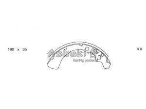 ASHUKI 1050-6006 stabdžių trinkelių komplektas 
 Techninės priežiūros dalys -> Papildomas remontas
47430-87205-000, 47430-87505, 8656/ABS
