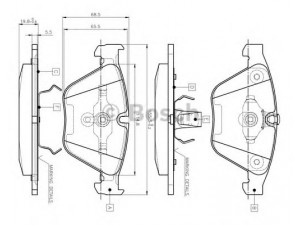 BOSCH 0 986 TB2 413 stabdžių trinkelių rinkinys, diskinis stabdys 
 Techninės priežiūros dalys -> Papildomas remontas
34 11 1 763 089, 34 11 2 283 764