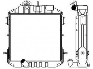 SAKURA  Automotive 1321-0401 radiatorius, variklio aušinimas