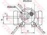 TRW BWD130 rato stabdžių cilindras 
 Stabdžių sistema -> Ratų cilindrai
440294, 95659674, 440294