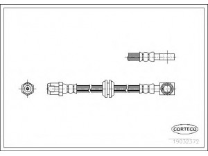 CORTECO 19032372 stabdžių žarnelė 
 Stabdžių sistema -> Stabdžių žarnelės
34321503079, 343215E010