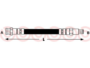 BREMBO T 68 009 stabdžių žarnelė 
 Stabdžių sistema -> Stabdžių žarnelės
7701348207, 7701365427, 7704001935