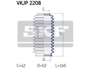 SKF VKJP 2208 gofruotoji membrana, vairavimas 
 Vairavimas -> Gofruotoji membrana/sandarinimai
90090811, 902825, 902828, 90345185