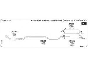 AKS DASIS SGCI138 išmetimo sistema