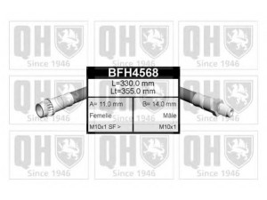 QUINTON HAZELL BFH4568 stabdžių žarnelė 
 Stabdžių sistema -> Stabdžių žarnelės
FBH 6254, 4806.55, 4806.55