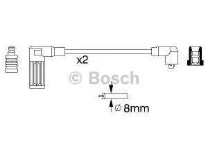 BOSCH 0 986 356 752 uždegimo laido komplektas 
 Kibirkšties / kaitinamasis uždegimas -> Uždegimo laidai/jungtys
600314, 7703186, 7703530, 7756660