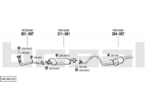 BOSAL 048.960.03 išmetimo sistema 
 Išmetimo sistema -> Išmetimo sistema, visa