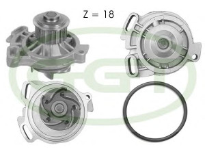GGT PA10600 vandens siurblys 
 Aušinimo sistema -> Vandens siurblys/tarpiklis -> Vandens siurblys
023121004, 023121004V, 023121004X