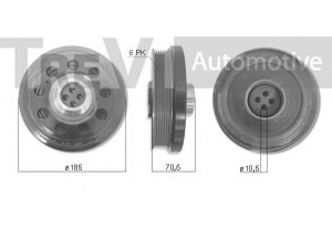 TREVI AUTOMOTIVE PC1274 skriemulys, alkūninis velenas 
 Diržinė pavara -> Dirželio skriemulys
11238512072
