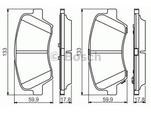 BOSCH 0 986 495 343 stabdžių trinkelių rinkinys, diskinis stabdys 
 Techninės priežiūros dalys -> Papildomas remontas
581012VA00, 581012VA50, 581012VA60