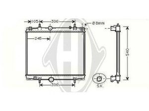 DIEDERICHS 8349704 radiatorius, variklio aušinimas 
 Aušinimo sistema -> Radiatorius/alyvos aušintuvas -> Radiatorius/dalys
1330A5, 1330E7, 1331ZZ, 9641728180