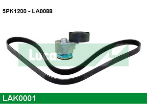 LUCAS ENGINE DRIVE LAK0001 V formos rumbuotas diržas, komplektas 
 Techninės priežiūros dalys -> Techninės priežiūros intervalai