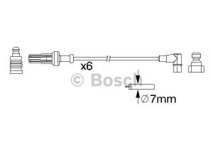 BOSCH 0 986 357 187 uždegimo laido komplektas 
 Kibirkšties / kaitinamasis uždegimas -> Uždegimo laidai/jungtys
77 00 102 225, 77 00 859 069