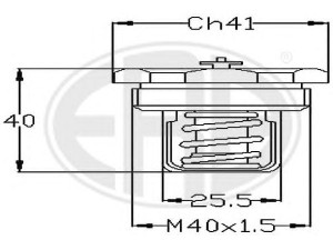 ERA 350090 termostatas, aušinimo skystis 
 Aušinimo sistema -> Termostatas/tarpiklis -> Thermostat
60710617, 82231828
