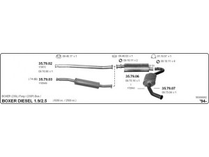 IMASAF 563000002 išmetimo sistema 
 Išmetimo sistema -> Išmetimo sistema, visa