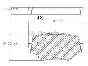 BOSCH F 03B 150 043 stabdžių trinkelių rinkinys, diskinis stabdys 
 Techninės priežiūros dalys -> Papildomas remontas
55200 65D00 000, 55200 65D01 000