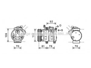 AVA QUALITY COOLING DWK099 kompresorius, oro kondicionierius 
 Oro kondicionavimas -> Kompresorius/dalys
6651303011, 6651303111
