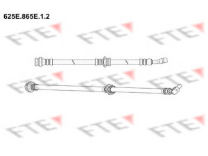 FTE 625E.865E.1.2 stabdžių žarnelė 
 Stabdžių sistema -> Stabdžių žarnelės
46210-JD000