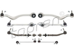 TOPRAN 502 184 jungčių komplektas, rato pakaba 
 Ašies montavimas/vairavimo mechanizmas/ratai -> Valdymo svirtis/pasukamosios svirties sujungimas -> Vairo trauklės (valdymo svirtis, išilginis balansyras, diago
0 KIT E39, 3112 0 KIT E39