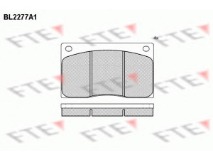 FTE BL2277A1 stabdžių trinkelių rinkinys, diskinis stabdys 
 Techninės priežiūros dalys -> Papildomas remontas
C41307, JLM1510, JLM536, JLM9517