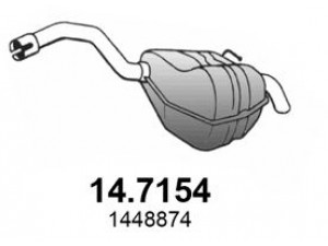 ASSO 14.7154 galinis duslintuvas 
 Išmetimo sistema -> Duslintuvas
1405605, 1405615, 1440319, 1448874