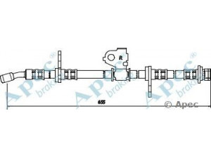APEC braking HOS3438 stabdžių žarnelė 
 Stabdžių sistema -> Stabdžių žarnelės
46410SH3033, 46410SH3034, 46410SH3043