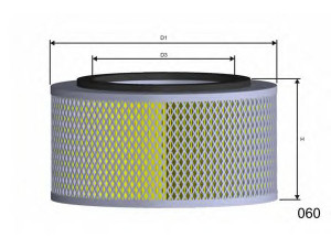 MISFAT R517 oro filtras 
 Techninės priežiūros dalys -> Techninės priežiūros intervalai
0030949204, 0040943304