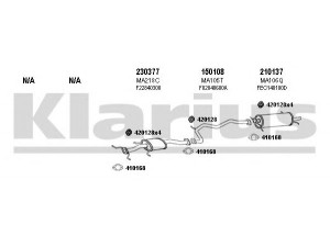 KLARIUS 570142E išmetimo sistema 
 Išmetimo sistema -> Išmetimo sistema, visa