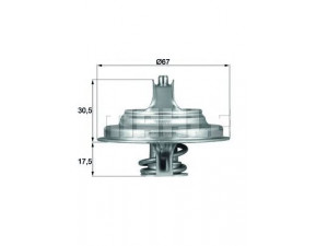 MAHLE ORIGINAL TX 54 83D termostatas, aušinimo skystis 
 Aušinimo sistema -> Termostatas/tarpiklis -> Thermostat
004 203 16 75