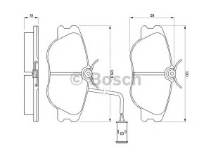 BOSCH 0 986 424 167 stabdžių trinkelių rinkinys, diskinis stabdys 
 Techninės priežiūros dalys -> Papildomas remontas
60735630, 60743417, 60743563, 60760106