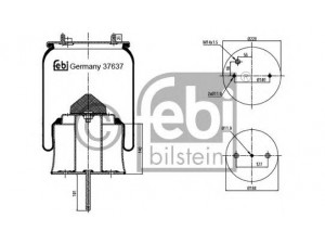 FEBI BILSTEIN 37637 dėklas, pneumatinė pakaba
0 470 922, 1 440 304, 470 922