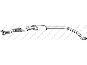 BOSAL 289-037 vidurinis duslintuvas 
 Išmetimo sistema -> Duslintuvas
51 788 834, 51 813 685