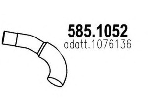 ASSO 585.1052 išleidimo kolektorius 
 Išmetimo sistema -> Išmetimo vamzdžiai
1076136