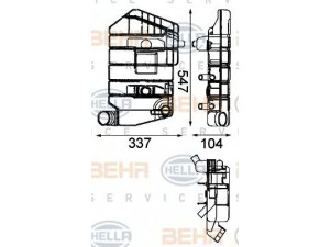 HELLA 8MA 376 705-071 išsiplėtimo bakelis, aušinimo skystis 
 Aušinimo sistema -> Radiatorius/alyvos aušintuvas -> Išsiplėtimo bakelis, variklio aušinimo skystis
129 5910, 160 7794