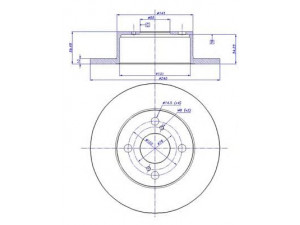 CAR 142.1258 stabdžių diskas 
 Stabdžių sistema -> Diskinis stabdys -> Stabdžių diskas
42431-12190