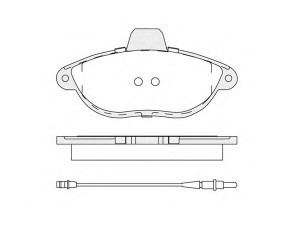 KOSHIMO 1850.0058195 stabdžių trinkelių rinkinys, diskinis stabdys 
 Techninės priežiūros dalys -> Papildomas remontas
425126, 425150, 71711135, 795915