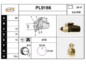 SNRA PL9166 starteris