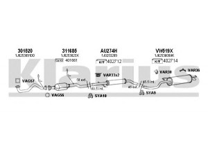 KLARIUS 790238U išmetimo sistema 
 Išmetimo sistema -> Išmetimo sistema, visa