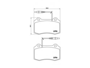 BREMBO P 61 064 stabdžių trinkelių rinkinys, diskinis stabdys 
 Techninės priežiūros dalys -> Papildomas remontas
425251, E172095, 425182, 425195