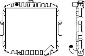 SAKURA  Automotive 1221-0306 radiatorius, variklio aušinimas