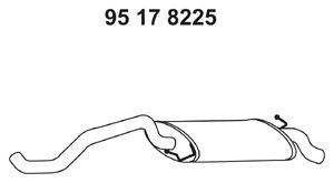 EBERSPÄCHER 95 17 8225 galinis duslintuvas 
 Išmetimo sistema -> Duslintuvas
6K6.253.609 C