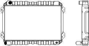 SAKURA  Automotive 1461-0325 radiatorius, variklio aušinimas