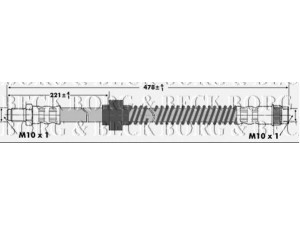 BORG & BECK BBH6935 stabdžių žarnelė 
 Stabdžių sistema -> Stabdžių žarnelės
4806A9, E168183, 4806A9, E168183