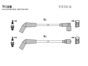 TESLA T138B uždegimo laido komplektas 
 Kibirkšties / kaitinamasis uždegimas -> Uždegimo laidai/jungtys